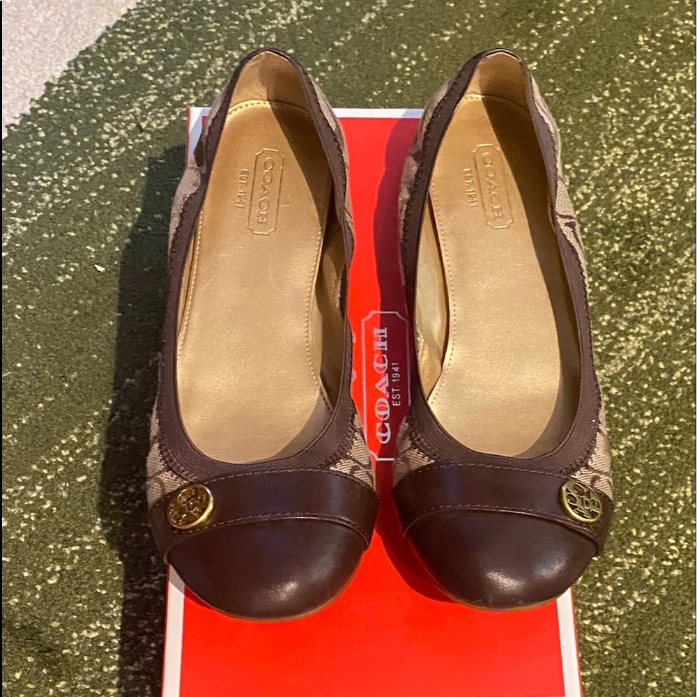 Coach Brown Ballerina Shoe